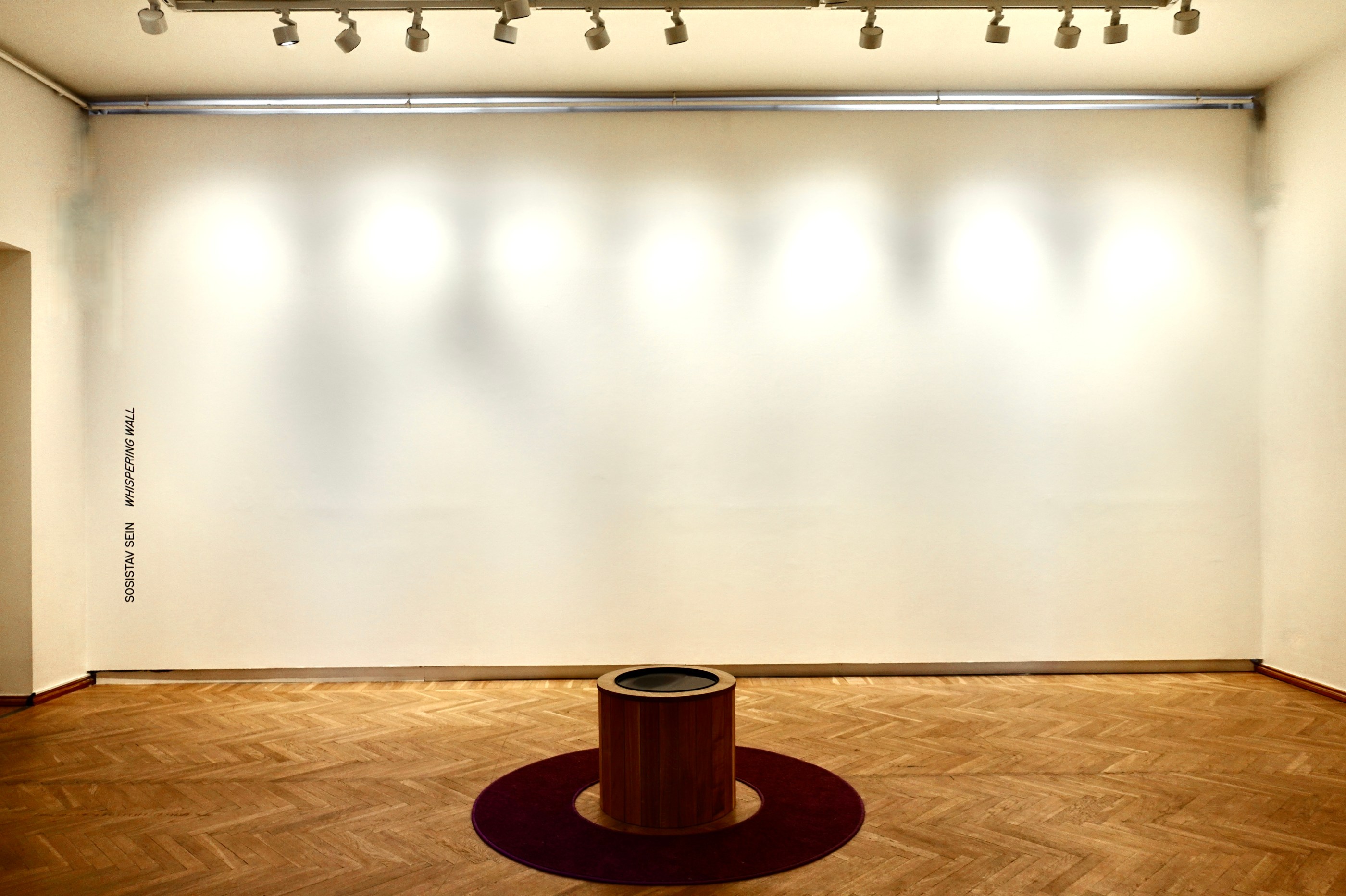 Memories of the Leaning Building: water loudspeaker and whispering wall at Tartu Art Museum.